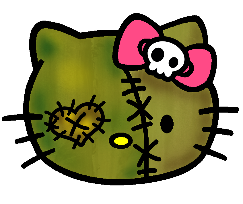 Zombie Kitty Sticker
