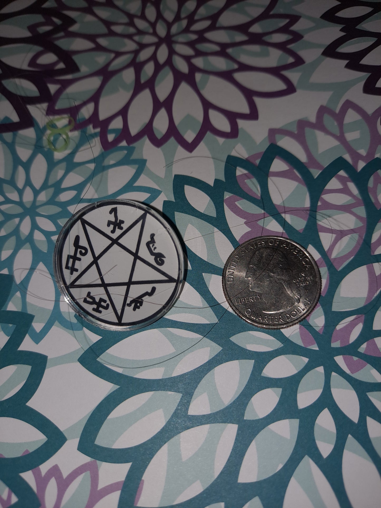 Devil's Trap Acrylic Pin