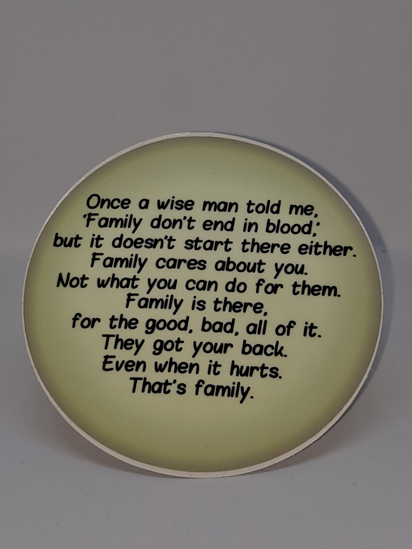 Family Don't End With Blood Sticker