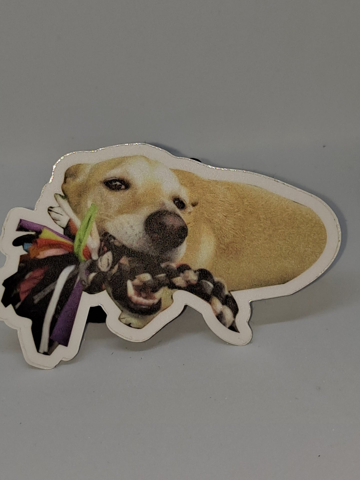Happy Dog Die Cut Sticker