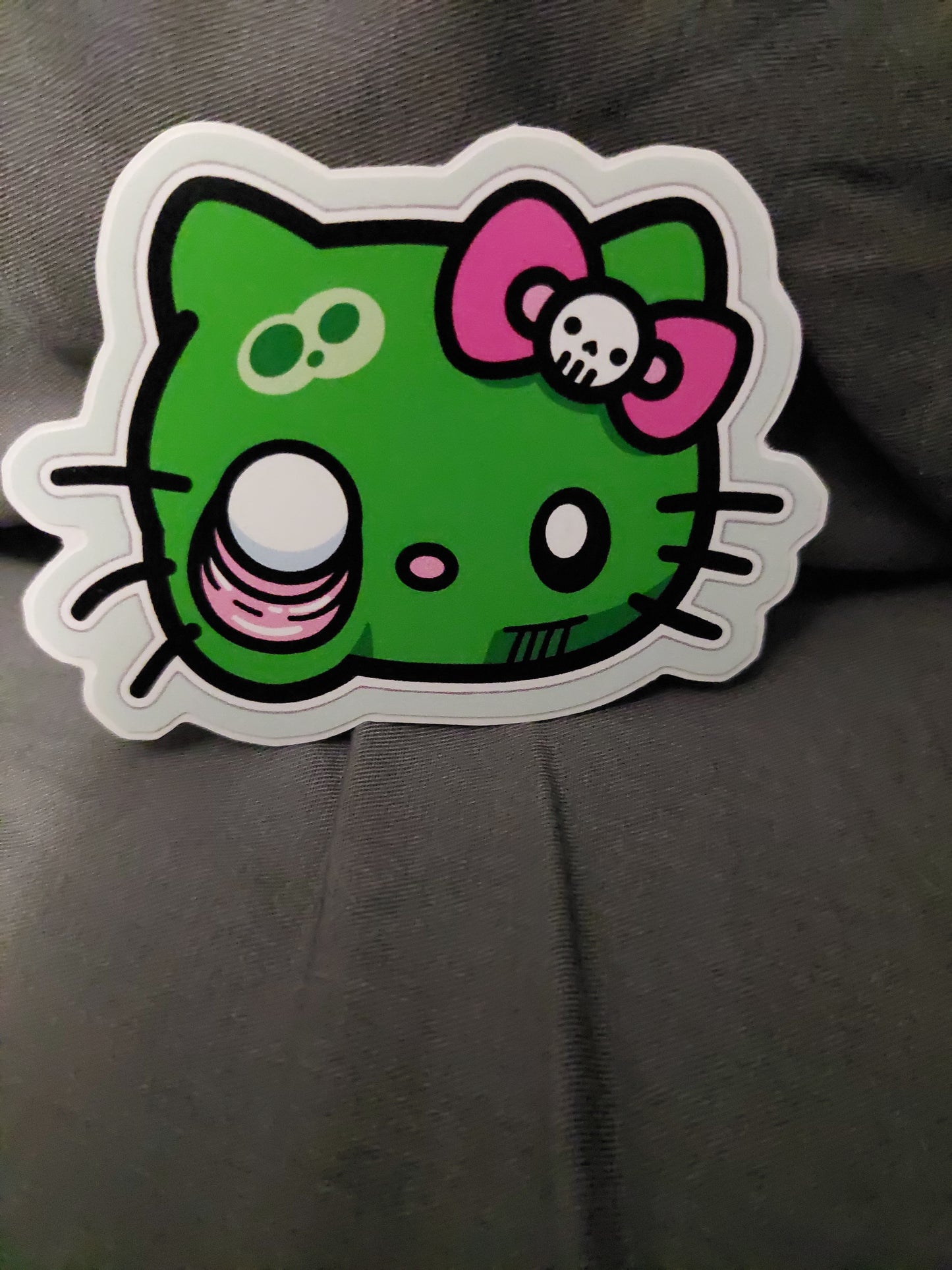 Zombie Kitty Eye Damage Sticker