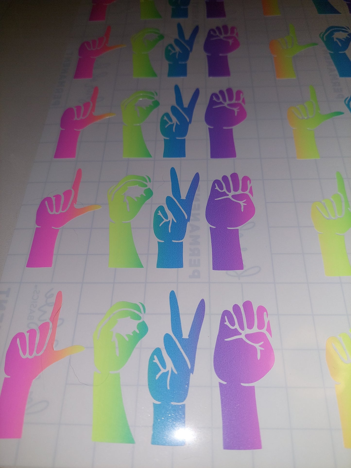 Love Signed Vinyl Sticker
