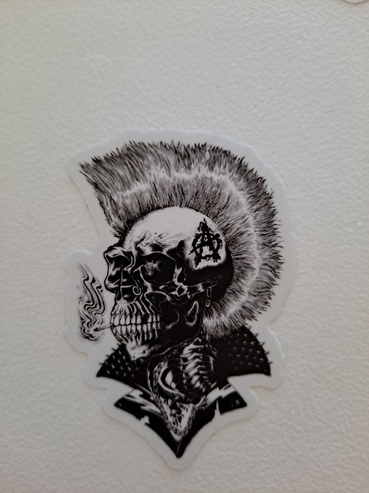 Punk Skull Sticker