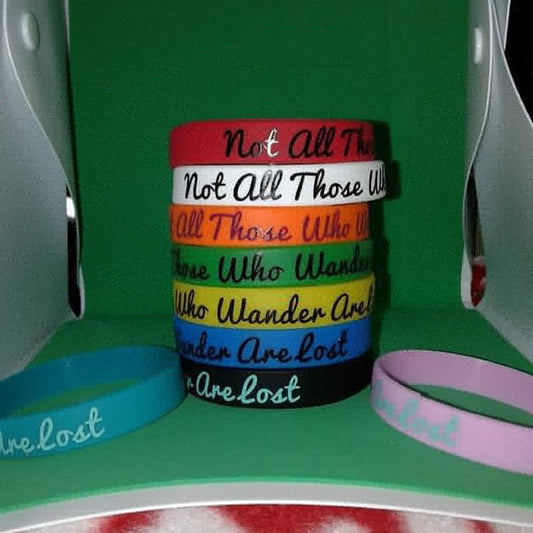 Not All Who Wander Are Lost Rubber Bracelet
